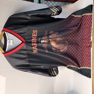 EUC JWM Marines Men's sz M v-neck Jersey